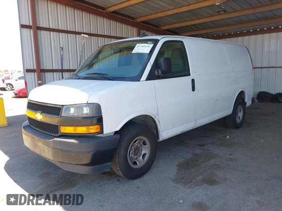 2018 Chevrolet Express Cargo with VIN 1GCWGAFP0J1339529, listed as a IAAI auction lot 42783116 with 121,861 mi miles and . Bid and sale history available at DreamBid. Image 2.