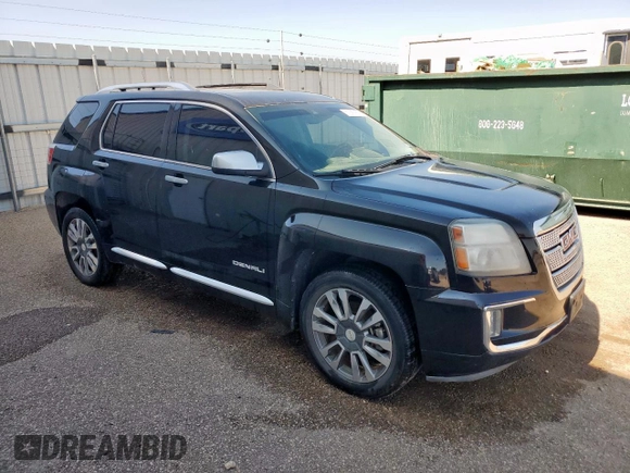 2017 GMC Terrain Denali with VIN 2GKFLVE35H6156298, listed as a Copart auction lot 60050555 with 179,476 mi miles and Clean title. Bid and sale history available at DreamBid. Image 4.