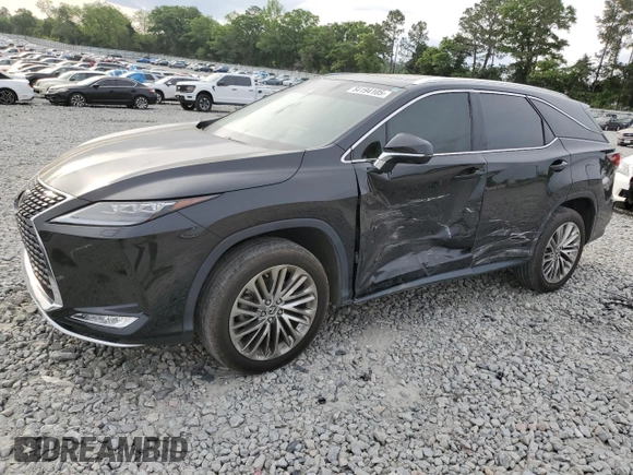 2022 Lexus RX 350L Luxury z VIN JTJJZKEA1N2024291, wystawiony jako Copart lot #54194105 z przebiegiem 54 708 mil mil oraz Szkoda całkowita • Salvage title. Historia ofert i sprzedaży dostępna na DreamBid. Obrazek 1.