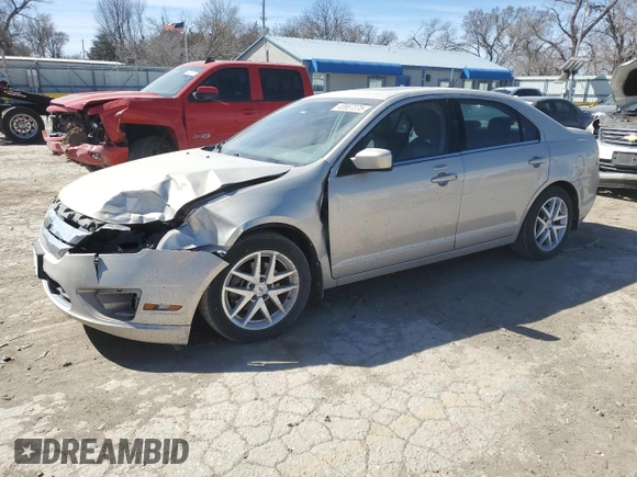 2010 Ford Fusion SEL with VIN 3FAHP0JG7AR356186, listed as a Copart auction lot 48987375 with 130,126 mi miles and Salvage Title. Bid and sale history available at DreamBid. Image 1.