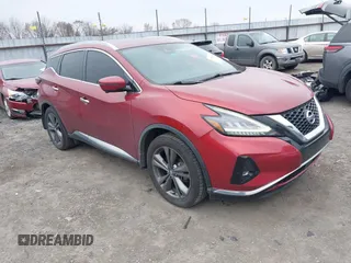 2019 Nissan Murano S with VIN 5N1AZ2MJ9KN141725, listed as a IAAI auction lot 41514304 with 174,212 mi miles and . Bid and sale history available at carsss.com. Image 1.