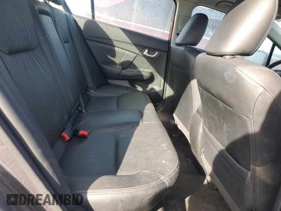 2015 Honda Civic EX-L with VIN 19XFB2F99FE224146, listed as a Copart auction lot 46740495 with 57,004 mi miles and Salvage Title. Bid and sale history available at carsss.com. Image 10.