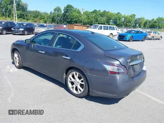 2013 Nissan Maxima SV with VIN 1N4AA5AP3DC814857, listed as a IAAI auction lot 42560607 with 257,499 mi miles and . Bid and sale history available at DreamBid. Image 3.
