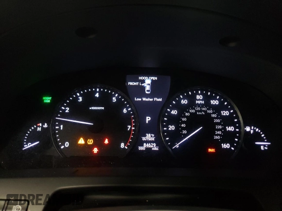 2015 Lexus LS 460 L with VIN JTHGL5EF2F5055740, listed as a Copart auction lot 46279815 with 84,629 mi miles and Salvage title. Bid and sale history available at DreamBid. Image 9.