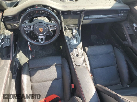 2018 Porsche 911 Carrera S with VIN WP0CB2A94JS147492, listed as a Copart auction lot 75830544 with 16,918 mi miles and Salvage Title. Bid and sale history available at carsss.com. Image 8.