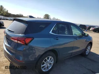2024 Chevrolet Equinox LT with VIN 3GNAXUEG9RL138687, listed as a Copart auction lot 47058015 with 10,509 mi miles and Salvage Title. Bid and sale history available at DreamBid. Image 3.