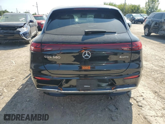 2023 Mercedes-Benz EQS with VIN 4JGDM4EB5PA026164, listed as a Copart auction lot 70191564 with 7,781 mi miles and Salvage Title. Bid and sale history available at carsss.com. Image 6.