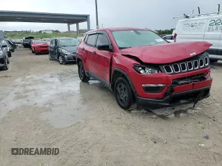 2018 Jeep Compass Sport with VIN 3C4NJCAB6JT409466, listed as a Copart auction lot 54982045 with 81,985 mi miles and Salvage title. Bid and sale history available at DreamBid. Image 14.