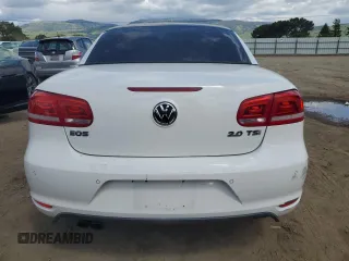 2012 Volkswagen Eos Lux with VIN WVWFW7AH8CV018727, listed as a Copart auction lot 51332135 with 104,636 mi miles and Salvage Title. Bid and sale history available at DreamBid. Image 6.