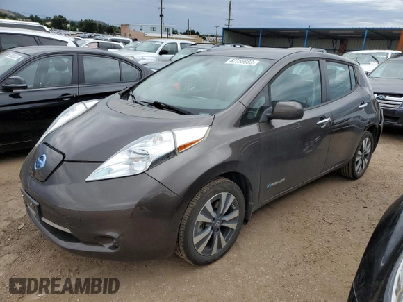 2017 Nissan LEAF SL with VIN 1N4BZ0CP3HC300302, listed as a Copart auction lot 62759983 with 81,350 mi miles. Bid and sale history available at carsss.com. Image 1.
