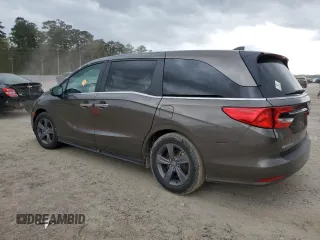 2021 Honda Odyssey EX with VIN 5FNRL6H54MB026366, listed as a Copart auction lot 49229375 with 81,248 mi miles and Salvage Title. Bid and sale history available at DreamBid. Image 2.