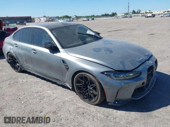 2023 BMW M3 Competition z VIN WBS33AY06PFP69567, wystawiony jako IAAI lot #41832775 z przebiegiem Nie podano mil oraz . Historia ofert i sprzedaży dostępna na DreamBid. Obrazek 1.