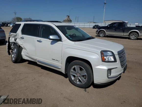2017 GMC Terrain Denali with VIN 2GKFLVE38H6157509, listed as a Copart auction lot 56245595 with 109,919 mi miles and Salvage title. Bid and sale history available at DreamBid. Image 4.