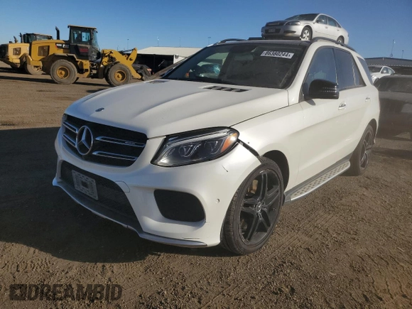 2018 Mercedes-Benz GLE 43 AMG with VIN 4JGDA6EB5JB017664, listed as a Copart auction lot 86380244 with 51,405 mi miles and Salvage Title. Bid and sale history available at DreamBid. Image 1.