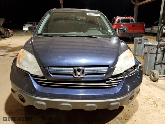 2007 Honda CR-V EX-L with VIN JHLRE38797C068756, listed as a Copart auction lot 84513504 with 0 mi miles and Salvage Title. Bid and sale history available at carsss.com. Image 5.