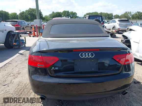 2014 Audi A5 Premium with VIN WAUAFAFH1EN003325, listed as a IAAI auction lot 42527376 with 72,644 mi miles and . Bid and sale history available at DreamBid. Image 16.