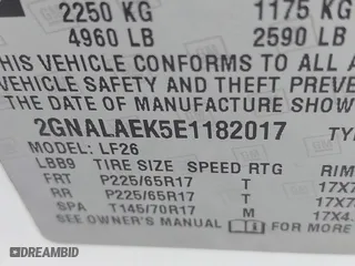 2014 Chevrolet Equinox LS with VIN 2GNALAEK5E1182017, listed as a IAAI auction lot 41918220 with 130,327 mi miles. Bid and sale history available at carsss.com. Image 9.