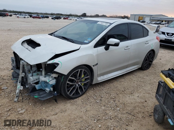 2021 Subaru WRX STI Limited with VIN JF1VA2W64M9812726, listed as a Copart auction lot 41651765 with 43,346 mi miles and Salvage Title. Bid and sale history available at carsss.com. Image 1.