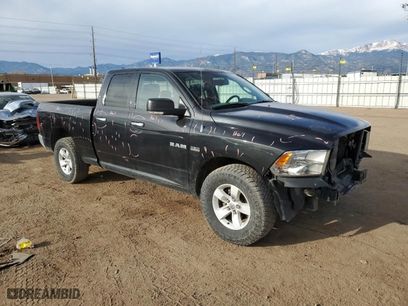 2010 Dodge Ram 1500 SLT with VIN 1D7RB1GT9AS190352, listed as a Copart auction lot 48788825 with 147,799 mi miles and Salvage Title. Bid and sale history available at carsss.com. Image 4.