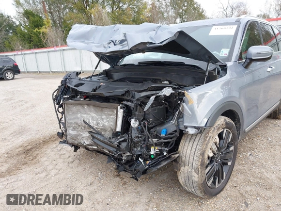 2023 Kia Telluride SX Prestige X-Line z VIN 5XYP5DGCXPG399768, wystawiony jako IAAI lot #41268192 z przebiegiem 19 284 mil mil oraz . Historia ofert i sprzedaży dostępna na DreamBid. Obrazek 6.