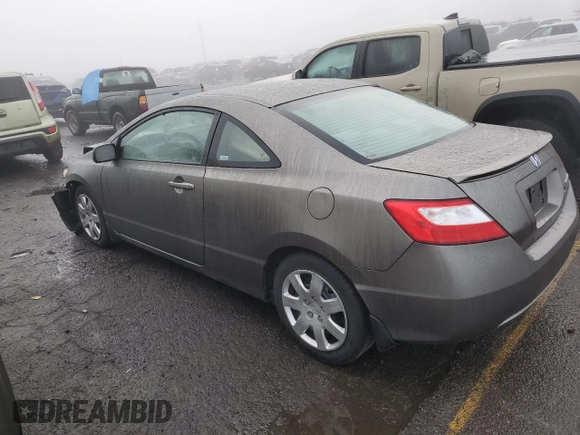 2006 Honda Civic Cpe LX with VIN 2HGFG11666H573117, listed as a Copart auction lot 86996744 with 195,733 mi miles and Salvage Title. Bid and sale history available at carsss.com. Image 2.