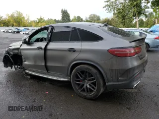 2016 Mercedes-Benz GLE 63 S AMG with VIN 4JGED7FB2GA011786, listed as a Copart auction lot 76569154 with 71,920 mi miles and Salvage title. Bid and sale history available at DreamBid. Image 2.