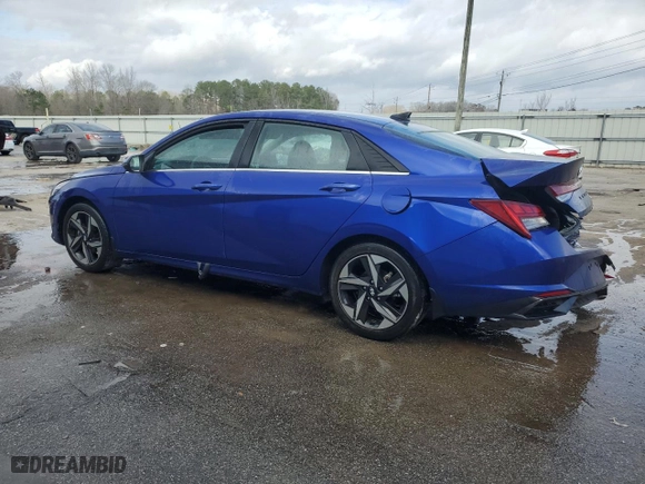 2023 Hyundai Elantra Limited with VIN KMHLP4AG9PU515797, listed as a Copart auction lot 43249305 with 49,763 mi miles and Salvage Title. Bid and sale history available at carsss.com. Image 2.