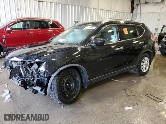 2016 Nissan Rogue SV with VIN KNMAT2MT3GP622007, listed as a Copart auction lot 43859945 with Not Provided miles and Salvage Title. Bid and sale history available at carsss.com. Image 1.