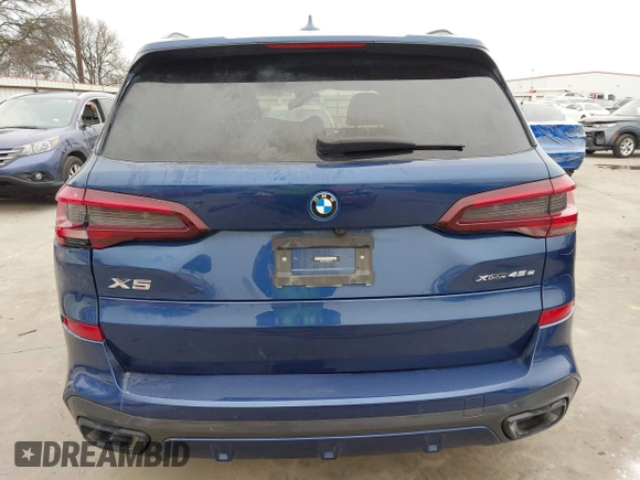 2023 BMW X5 xDrive45e with VIN 5UXTA6C09P9R03213, listed as a IAAI auction lot 41538207 with 25,114 mi miles. Bid and sale history available at carsss.com. Image 17.