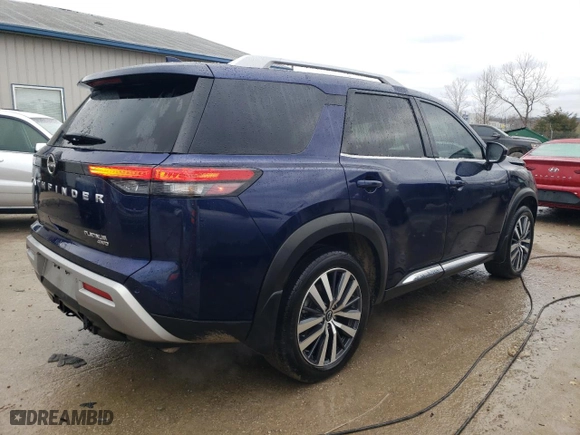 2022 Nissan Pathfinder Platinum with VIN 5N1DR3DJ7NC268847, listed as a Copart auction lot 47670655 with 41,608 mi miles and Salvage Title. Bid and sale history available at carsss.com. Image 3.