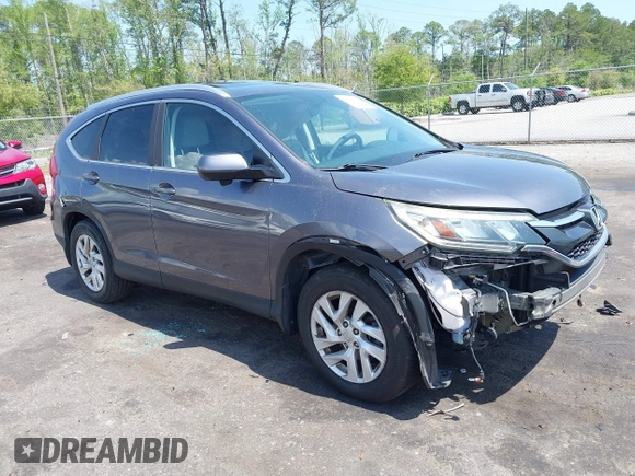 2015 Honda CR-V EX-L with VIN 2HKRM3H73FH531090, listed as a IAAI auction lot 41936657 with 150,253 mi miles and . Bid and sale history available at carsss.com. Image 1.