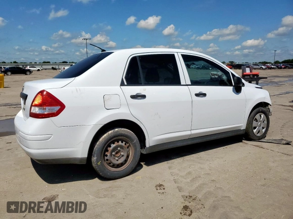 2010 Nissan Versa 1.6 with VIN 3N1CC1AP5AL403629, listed as a Copart auction lot 58264865 with 86,399 mi miles and Salvage title. Bid and sale history available at DreamBid. Image 3.