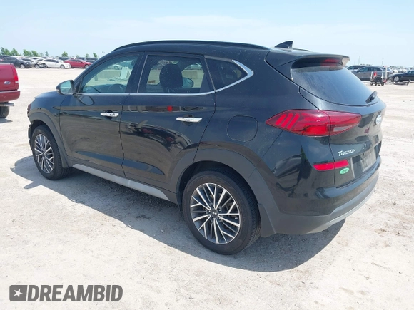 2021 Hyundai Tucson Ultimate with VIN KM8J33ALXMU289579, listed as a IAAI auction lot 42027719 with 95,989 mi miles and . Bid and sale history available at DreamBid. Image 3.