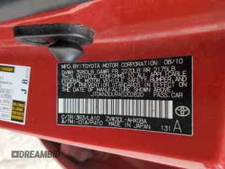 2010 Toyota Prius II with VIN JTDKN3DU9A5202820, listed as a Copart auction lot 55460885 with 248,099 mi miles and Clean Title. Bid and sale history available at carsss.com. Image 12.