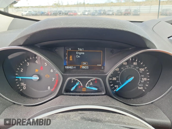 2017 Ford Escape SE with VIN 1FMCU9GD6HUE72847, listed as a Copart auction lot 53443735 with 106,462 mi miles and Salvage Title. Bid and sale history available at carsss.com. Image 9.