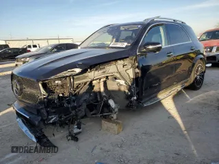 2023 Mercedes-Benz GLE 580 with VIN 4JGFB8GBXPA932409, listed as a Copart auction lot 88007735 with 27,687 mi miles and Salvage title. Bid and sale history available at DreamBid. Image 1.