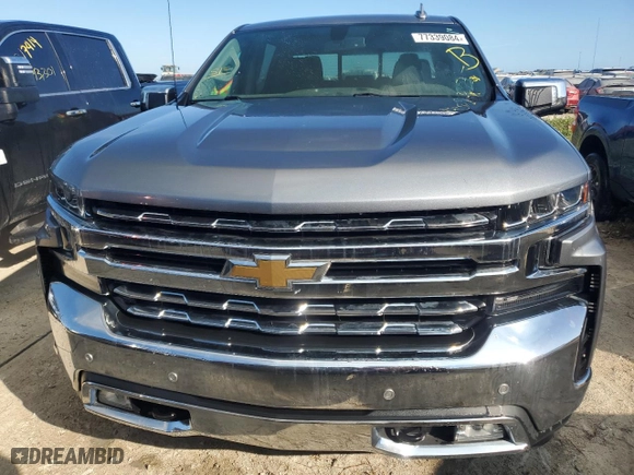 2019 Chevrolet Silverado 1500 LTZ with VIN 1GCPWEED9KZ159863, listed as a Copart auction lot 77339084 with 7,108 mi miles and Non Repairable. Bid and sale history available at carsss.com. Image 5.