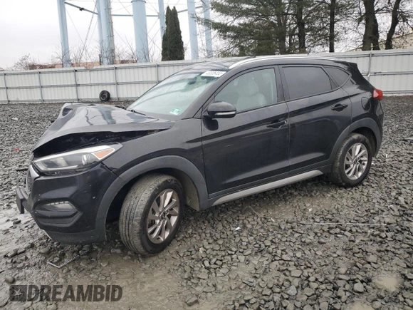 2017 Hyundai Tucson Value with VIN KM8J3CA25HU296615, listed as a Copart auction lot 43335455 with 96,610 mi miles and Salvage Title. Bid and sale history available at carsss.com. Image 1.