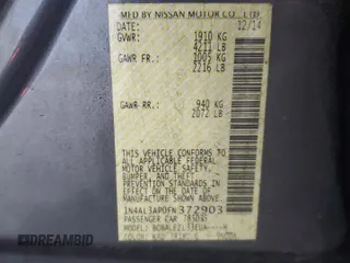 2015 Nissan Altima S with VIN 1N4AL3AP0FN372903, listed as a Copart auction lot 48531575 with 130,836 mi miles and Salvage Title. Bid and sale history available at DreamBid. Image 14.