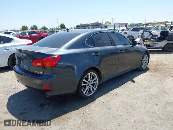 2007 Lexus IS 350 with VIN JTHBE262575015278, listed as a IAAI auction lot 42572142 with 159,701 mi miles and . Bid and sale history available at DreamBid. Image 4.