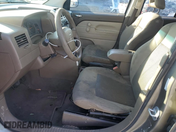 2008 Jeep Compass Sport with VIN 1J8FT47088D747146, listed as a Copart auction lot 85586414 with 286,169 mi miles and Salvage Title. Bid and sale history available at carsss.com. Image 7.