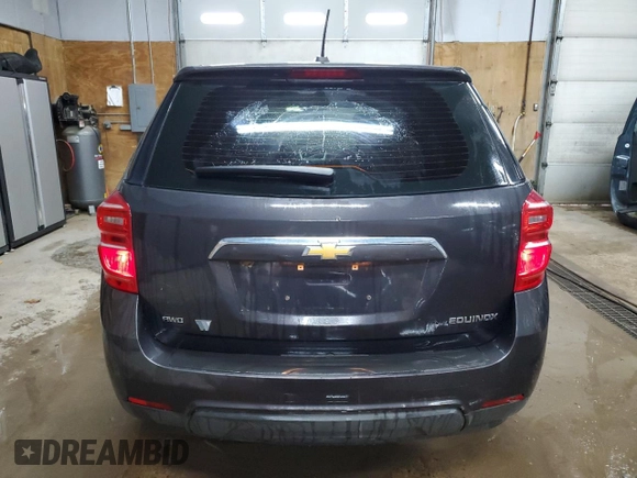 2016 Chevrolet Equinox LS with VIN 2GNFLEEK1G6339643, listed as a Copart auction lot 49295535 with 121,620 mi miles and Clean Title. Bid and sale history available at DreamBid. Image 6.