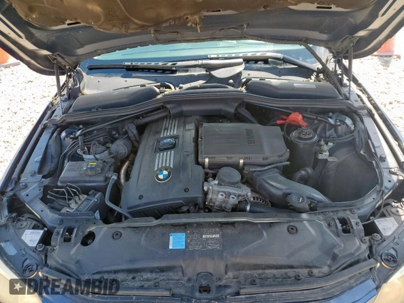 2008 BMW 5 Series 535i with VIN WBANW13558CZ84027, listed as a Copart auction lot 59748325 with 134,259 mi miles and Salvage title. Bid and sale history available at DreamBid. Image 11.