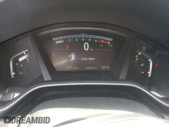 2017 Honda CR-V EX-L with VIN 2HKRW2H83HH622134, listed as a Copart auction lot 54159345 with 125,102 mi miles and Salvage Title. Bid and sale history available at carsss.com. Image 9.