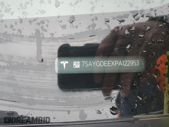 2023 Tesla Model Y Long Range with VIN 7SAYGDEEXPA122953, listed as a Copart auction lot 52627095 with Not Provided miles and Salvage Title. Bid and sale history available at DreamBid. Image 13.