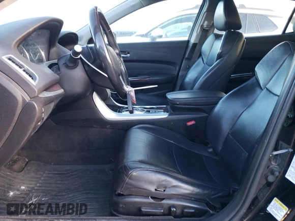 2015 Acura TLX Advance with VIN 19UUB3F70FA006953, listed as a Copart auction lot 85293364 with 92,015 mi miles and Salvage title. Bid and sale history available at DreamBid. Image 7.