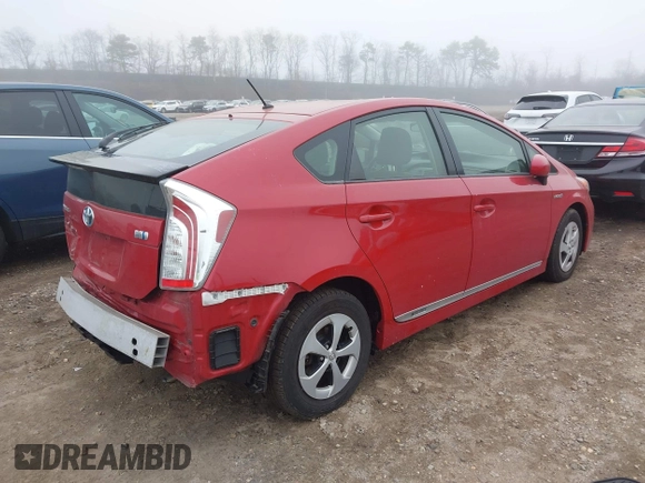 2015 Toyota Prius Four with VIN JTDKN3DU8F0456197, listed as a IAAI auction lot 41884023 with 8,510 mi miles. Bid and sale history available at carsss.com. Image 4.
