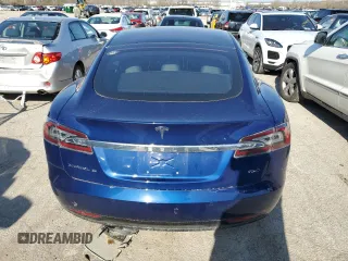 2017 Tesla Model S 100D with VIN 5YJSA1E22HF209498, listed as a Copart auction lot 45670954 with Not provided miles and Salvage title. Bid and sale history available at DreamBid. Image 6.