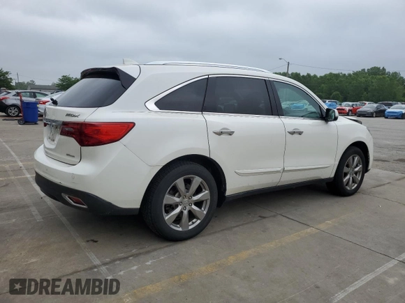 2014 Acura MDX Advance with VIN 5FRYD4H87EB015188, listed as a Copart auction lot 61088075 with 189,004 mi miles and Salvage title. Bid and sale history available at DreamBid. Image 3.