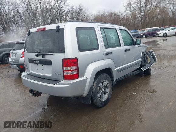 2008 Jeep Liberty Sport with VIN 1J8GN28K48W105949, listed as a IAAI auction lot 41817815 with 87,618 mi miles and . Bid and sale history available at DreamBid. Image 4.